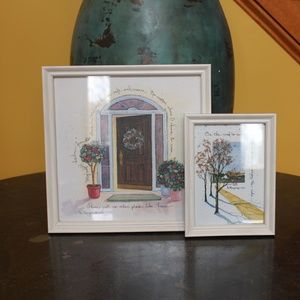 2 = D.Morgan Vintage framed Art